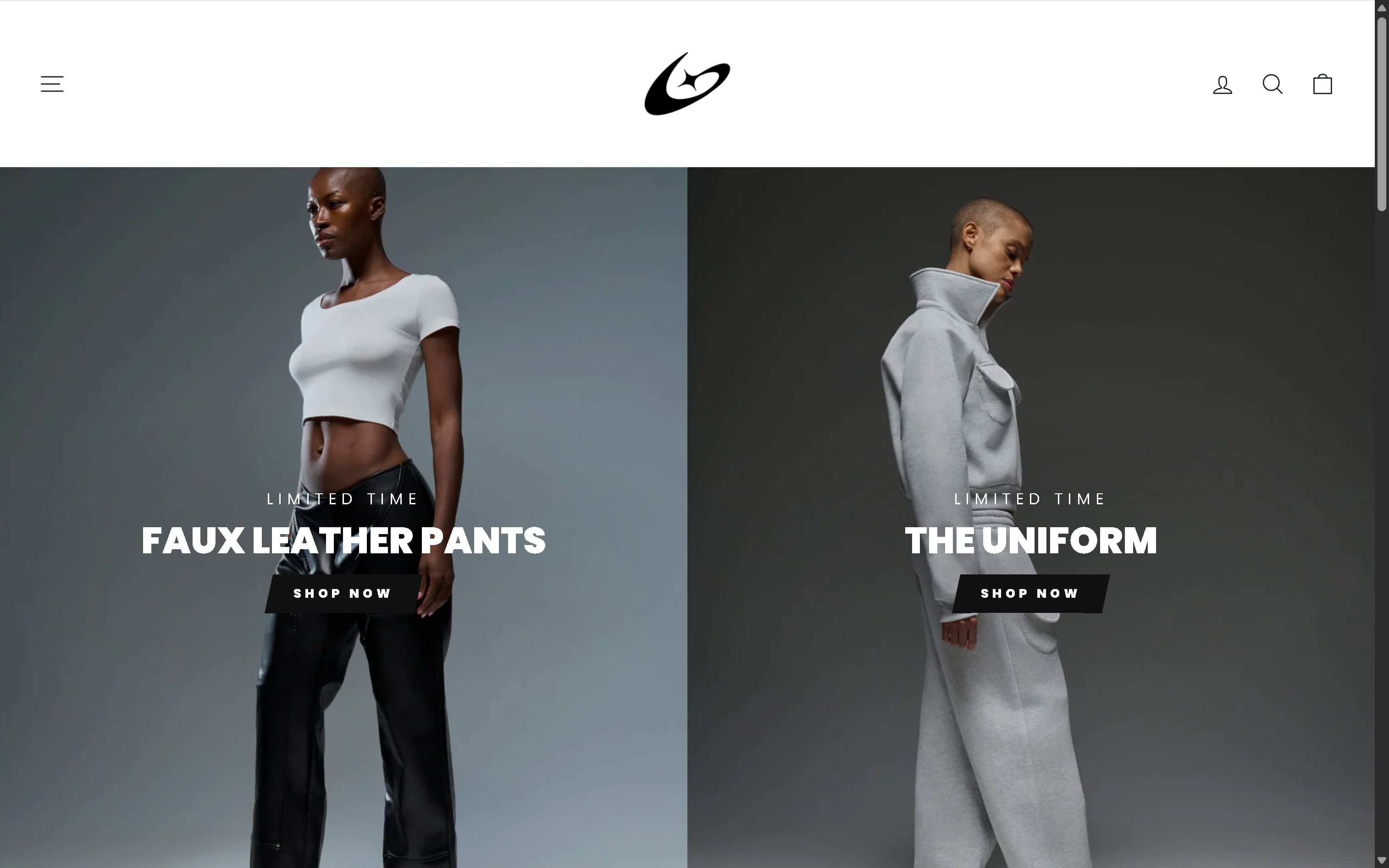 Astragarde collection page — scroll-and-scan layout