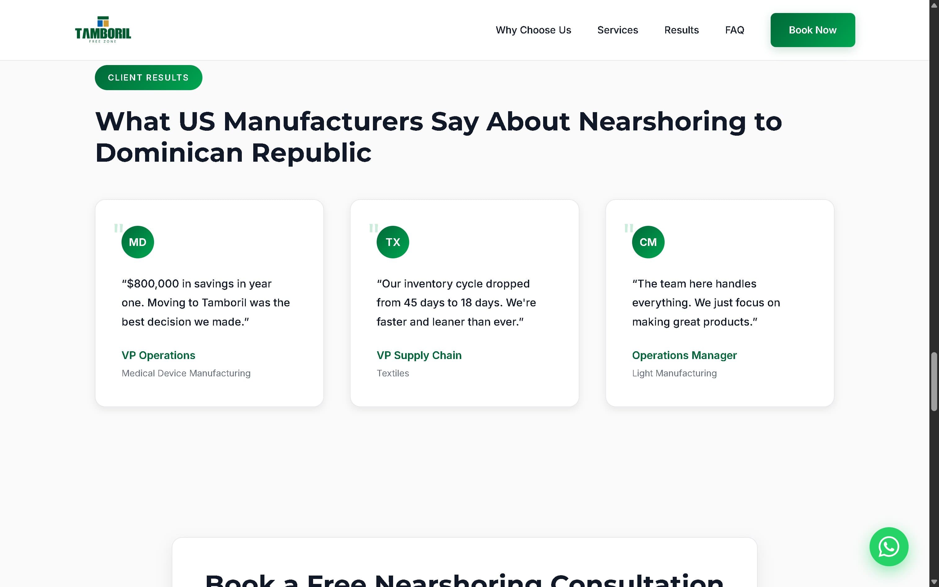 Tamboril Free Zone testimonials and trusted partners